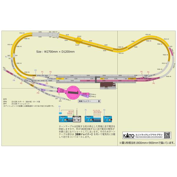 ユニトラックアソートセット ターンテーブルのある地方幹線駅 【KATO・20-912】