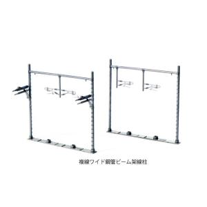 複線ワイド鋼管ビーム架線柱（灰 12本入） 【KATO・23-067-1】