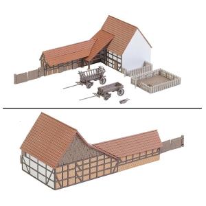Agricultural Building with Accessories （農業の建物と小物） 【トミーテック・232371】｜mid-9