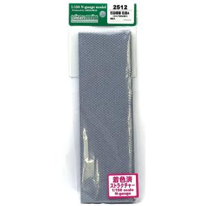 石目模様　石垣A（みかげ石斜め積み）　（着色済み） 【グリーンマックス・2512】