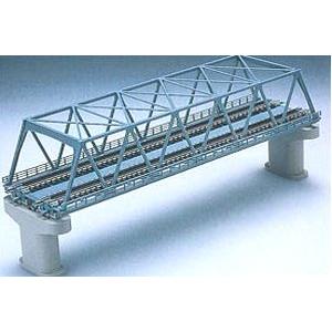 複線トラス鉄橋（青色・複線PC橋脚2本付） 　【TOMIX・3051】｜mid-9