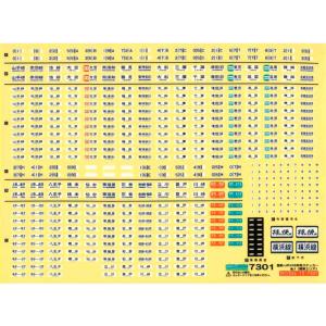 国鉄JR  103系用ステッカー1(関東エリア) 【グリーンマックス・7301G】｜mid-9
