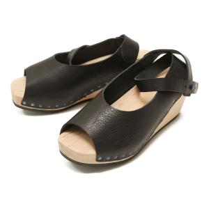 trippen（トリッペン） レザー アンクルストラップ ウッドソール