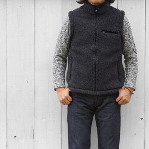 POST OVERALLS◇キルティングベスト/S/ウール/NVY : セカンド