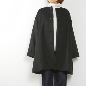 Honnete オネット ノーカラーショートコート　NO COLLAR SHORT COAT CO20｜midlandship