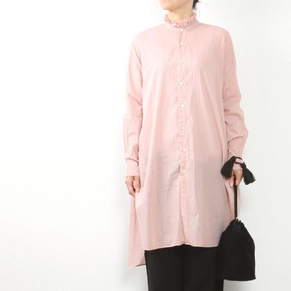 R&amp;D.M.Co- アールアンドディーエムコー GARMENT DYE FRILL COLLAR L...