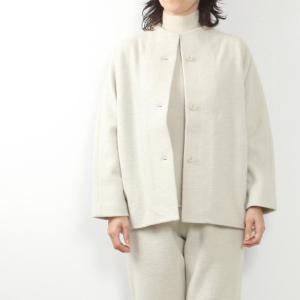 evam eva エヴァムエヴァ press wool short coat E233K094｜midlandship