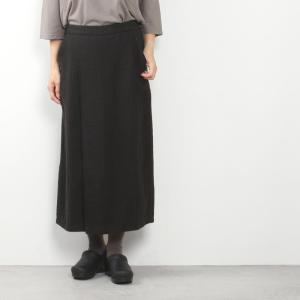 evam eva vie エヴァムエヴァヴィー linen wool skirt V233T910｜midlandship