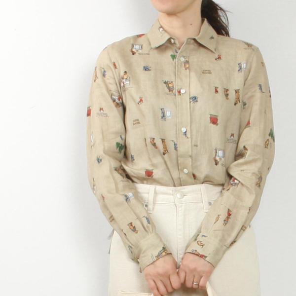 R&amp;D.M.Co- アールアンドディーエムコー BROWN BEARS SHIRT NO.7221