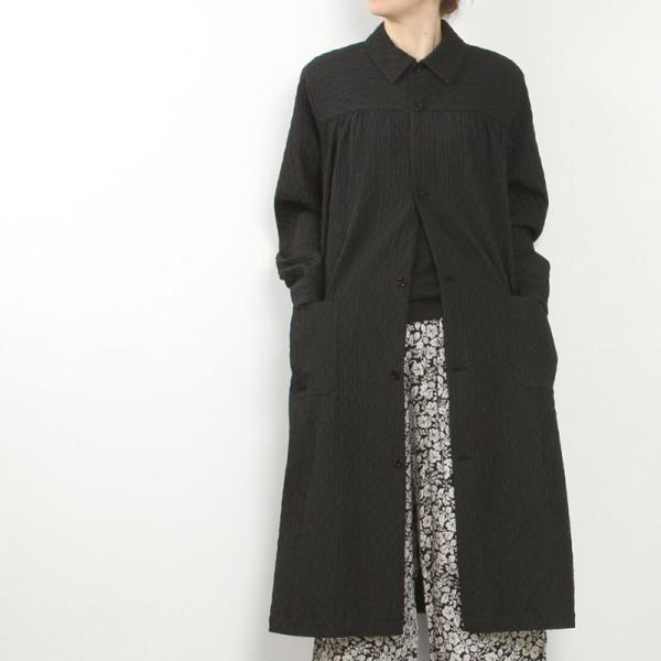R&amp;D.M.Co- アールアンドディーエムコー MATELASSE YOKE GATHER COAT...