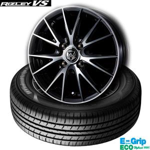 グッドイヤーEfficientGrip ECO EG01〈145/80R13 75S〉＆ウェッズRIZLEY VS｜タイヤホイール4本セット｜midori-tire