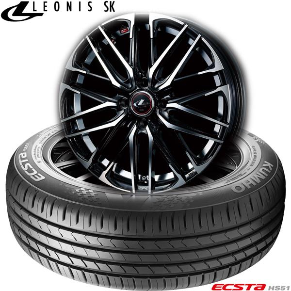 クムホ ECSTA HS51〈165/45R16 74V 〉&amp; ウェッズLEONIS SK｜軽自動車...