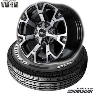 キャラバン｜グッドイヤーEAGLE #1NASCAR〈215/65R16C〉& NITRO POWER WARHEAD〈16×6.5 +48 139.7 6H〉タイヤホイール4本セット｜midori-tire