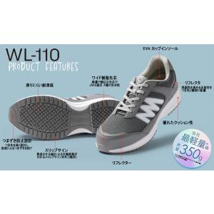 ミドリ安全 超軽量耐滑作業靴 WL-110 ひ...の詳細画像2