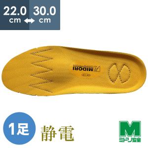 ミドリ安全 靴備品 G3PEカップインソール静電 22.0〜30.0｜midorianzen-com