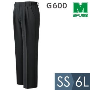 ミドリ安全 作業服 秋冬 レディスパンツ L600下 ブラック 7〜17号