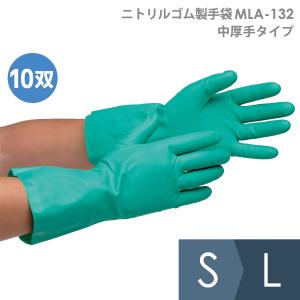 ニトリルゴム製手袋 MLA-132 S〜L 10双入｜midorianzen-com