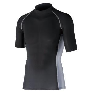 おたふく手袋 otafuku glove ボディタフネス 半袖ハイネックシャツ JW-624 LL ブラック クールインナー 吸汗速乾