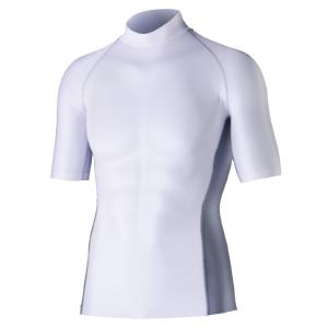 おたふく手袋 otafuku glove ボディタフネス 半袖ハイネックシャツ JW-624 LL ホワイト クールインナー 吸汗速乾