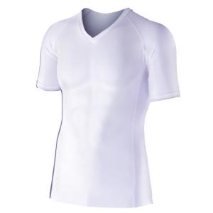 おたふく手袋 otafuku glove ボディタフネス 半袖Vネックシャツ JW-622 L ホワイト クールインナー 吸汗速乾