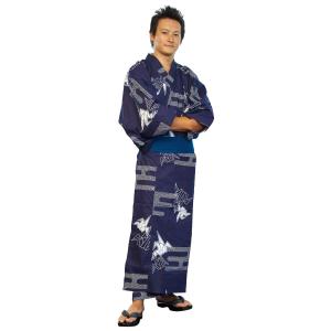 浴衣 日本製 旅館浴衣 帯付 浴衣セット 男性...の詳細画像1