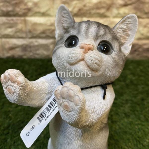 ベニーズキャット 窓の外を眺めてます（サバ白 子）猫 かわいい置物 おしゃれなアニマルオブジェ イン...