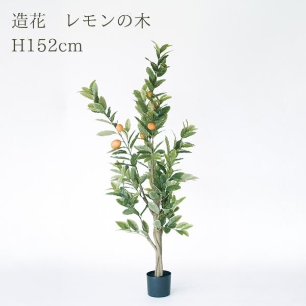 観葉植物 造花 レモンの木 大型 全高152cm フェイクグリーン 人工観葉植物 本物そっくり おし...