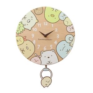 壁掛け時計 木製 すみっコぐらし すみっコなか...の詳細画像1