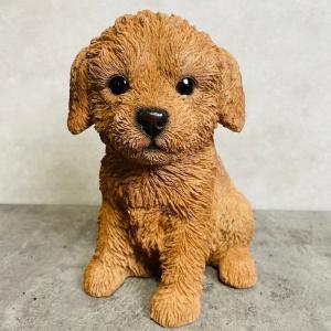 WOOBIA（ウービア） 犬 置物 大型 動物 ダックスフンド ブラック 大