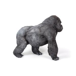 構えるゴリラ 大 置物 横幅74.5cm WO...の詳細画像5