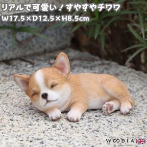 置物 動物 可愛い 犬の置物 チワワ リアル ブランコドッグ B 子いぬの
