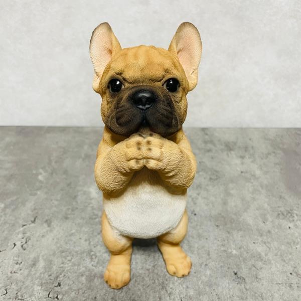 置物 犬 かわいい 動物 玄関 フレンチブルドッグの置物 おねだりポーズ おしゃれ トイレ インテリ...