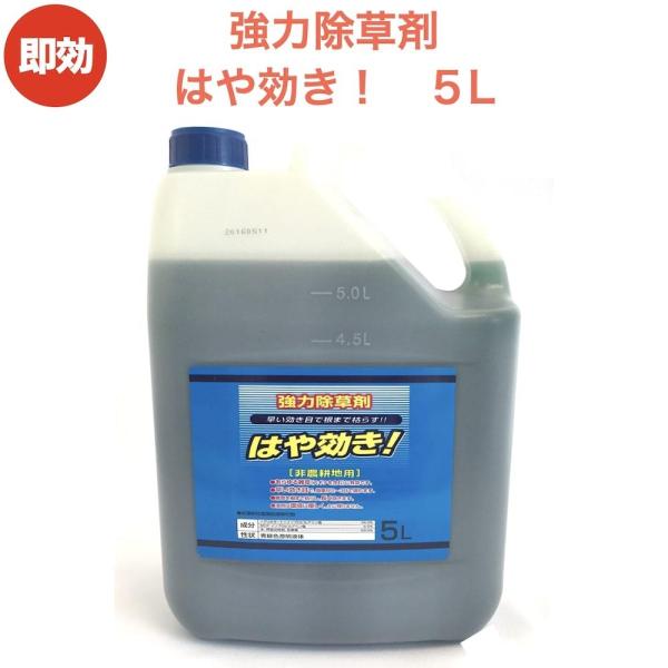 除草剤 強力 はや効き！ 液剤 5L 1本 液体 最大5000平米対応 希釈タイプ 非農耕地用 速効...