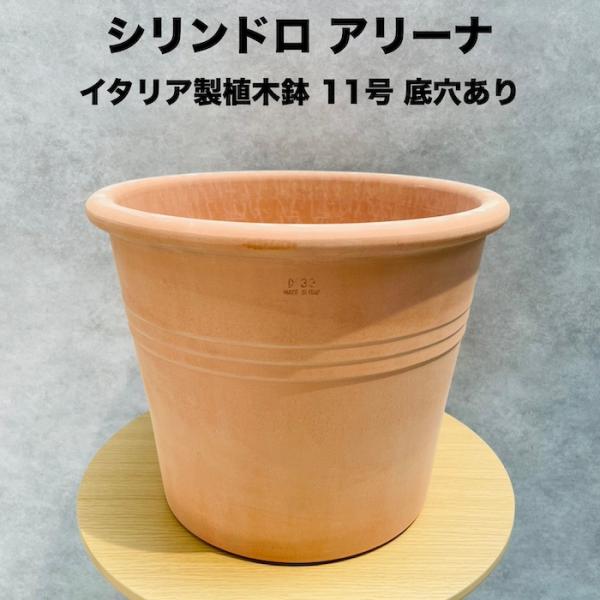 イタリア製 テラコッタ植木鉢 大型 11号 赤土色 イタリアンテラコッタシリーズ it-ww1233...