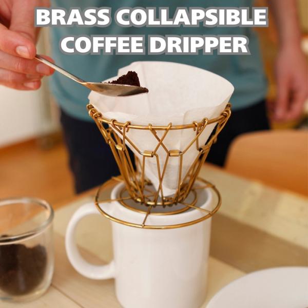 キッカーランド ブラス コラプシブル コーヒードリッパー 折り畳み式 おしゃれ KIKKERLAND...