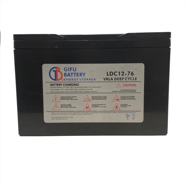 ディープサイクルバッテリー LDC12-76 新品 本体 岐阜バッテリー