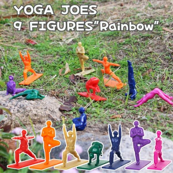 置物 ヨガジョー 9フィギュア レインボー 平和を願う兵士のオブジェ Humango Toys ユニ...