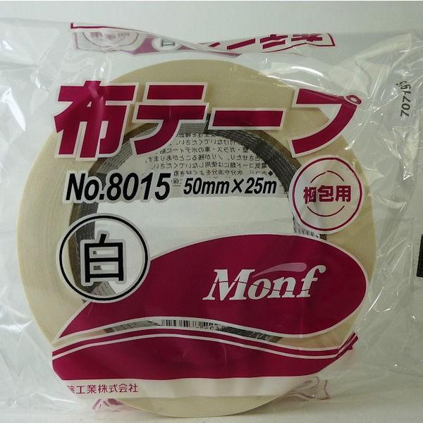 古藤工業 Monf カラー布粘着テープ 白 50mm×25m No.8015