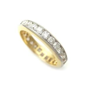 緑屋質屋】ティファニー フルサークル ダイヤ リング チャネル