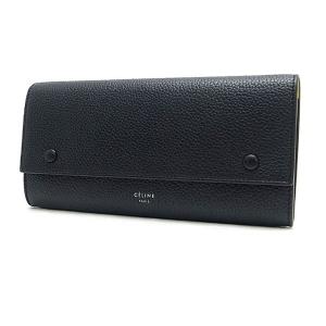 セリーヌ 長財布 マルチファンクション ラージフラップ 大容量 グレー イエロー CELINE (セリーヌ) ラージフラップマルチファンクション ロング