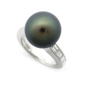 MIKIMOTO（ミキモト） (新品仕上げ済) 希少 ゴールデン パール ダイヤ