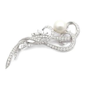 MIO HARUTAKA ミオハルタカ　お花ピアス　片方用 美品/ MIO HARUTAKA ミオハルタカ Bijou de M K18RG PS0.86ct D0.05ct