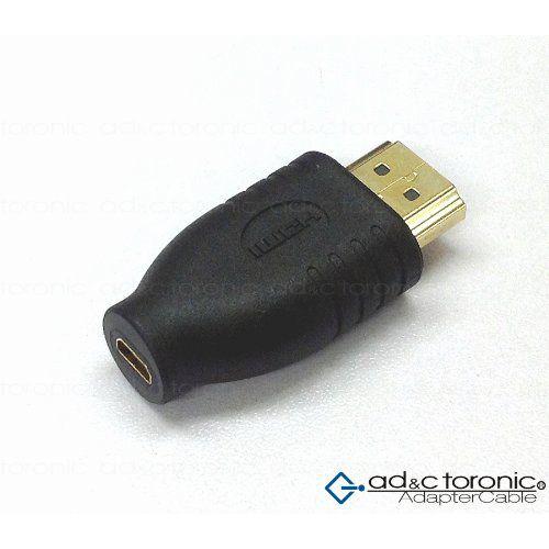 HDMI(オス)/microHDMI(メス) 変換アダプタ Reb-B (AD&amp;C TORONIC)...