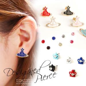 Ponte Vecchio（ポンテヴェキオ） 星・月ピアス WG ホワイトゴールド