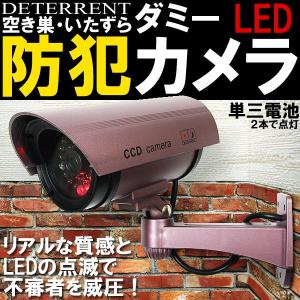 ダミーカメラ 防犯カメラ 防犯 カメラ CCD 赤色LED常時点灯 ダミー 防犯対策 空き巣 不審者対策 (c-82992) 送料無料