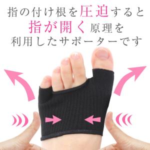 日本製 外反母趾 サポーター 靴下 内反小趾 ...の詳細画像3