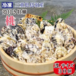 冷凍 殻付き牡蠣 2Lサイズ 30個 三重県 伊勢志摩 地区