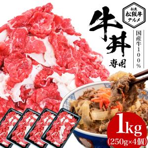 【2日間限定★1kg2,980円〜】松阪牛グルメ 国産牛 牛丼 専用 1kg 250g×4 訳あり 牛肉 肉 国産 和牛 牛丼の具 冷凍 食品 国産牛 大容量 メガ盛 こま切れ 松良