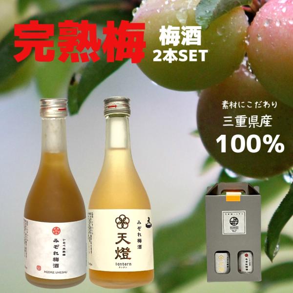 梅酒 日本酒 完熟梅セット 2本入 300ml おすすめ 飲み比べ セット 酒 地酒 ランキング プ...