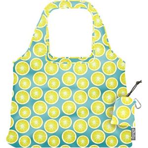chicoBag エコ素材の洗濯可能エコバック Vita Polyester Shoulder Tote Prints (Lemon)の商品画像
